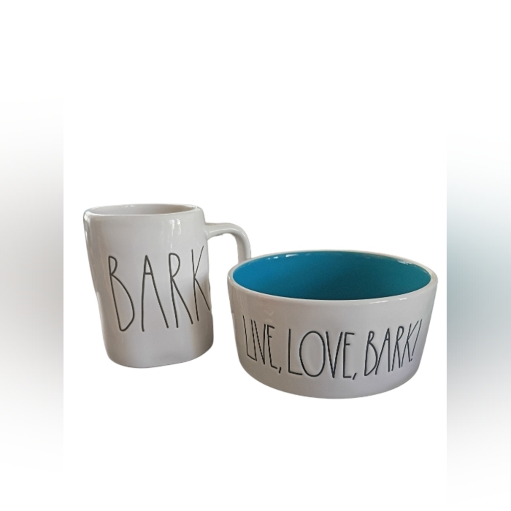 Rae Dunn Ceramic Mug And Dog Bowl Bundle - Picture 2 of 9
